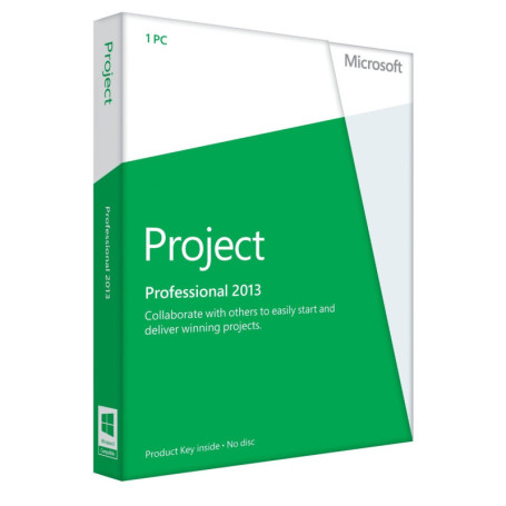 Microsoft Project Professional 2013 - Licence pour 1 Utilisateur - Version Anglaise
