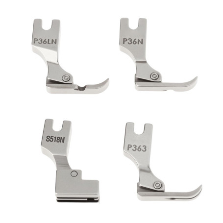 Lot de 4 Pieds-de-biche pour Fermeture Éclair eMagTech - Compatible BROTHER et SINGER