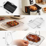 Moules en Silicone Antiadhésifs pour Friteuse Air Fryer - Lot de 6 Accessoires Sains