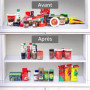 Bac Alimentaire Plastique Winter Shore - Lot de 5 avec Compartiments Amovibles