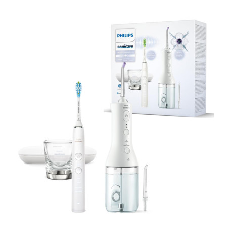 Philips Sonicare Jet Dentaire Power Flosser 3000 et Brosse à Dents DiamondClean 9000