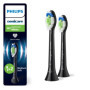 Philips Sonicare W2 Optimal White - Têtes de brosse à dents de rechange, lot de 2, noir
