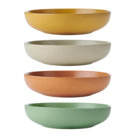 Ensemble de 4 Bols à Pâtes en Grès Idilica - KitchenCraft