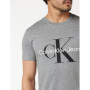 T-Shirt Homme Calvin Klein Jeans Core Monologo Slim - Gris Mid Grey Heather