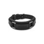 Bracelet en cuir noir pour homme Fossil Machine