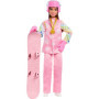 Barbie Poupée Snowboardeuse avec Veste de Ski et Accessoires Colorés
