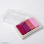 Tampon d'encre dégradé rose Mopec pour doigts - 7,5 x 5,2 cm