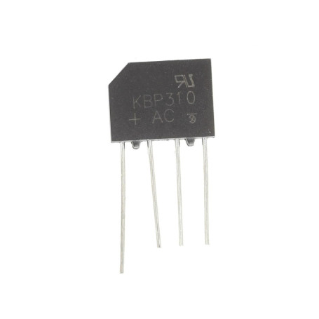 Pack de 10 Diodes Redresseuses KBP310 3A 1000V Monophasées