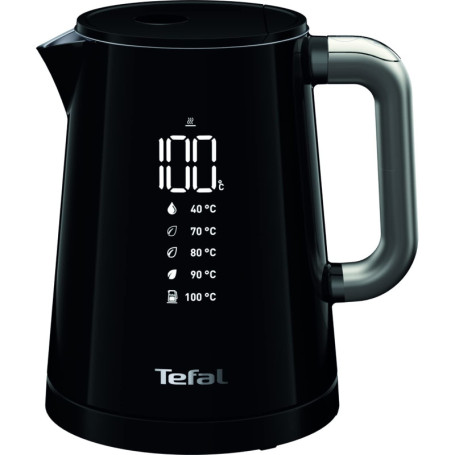 Bouilloire Électrique Tefal avec Écran Numérique et 5 Températures - 1 L, Noir