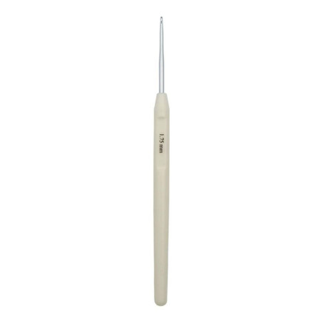 Crochet en Acier Knitter's Pride Pearl 1,75 mm - Beige et Argent