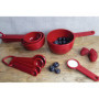 Set de 5 cuillères à mesurer KitchenAid - Rouge Empire, durables et pratiques
