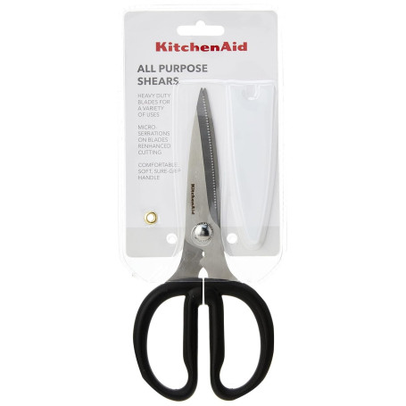 Ciseaux Multi Tâches en Inox KitchenAid avec Cache Lames - Noir