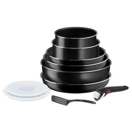 Tefal Ingenio Set de Cuisine 10 Pièces avec Poignée Amovible et Revêtement Antiadhésif