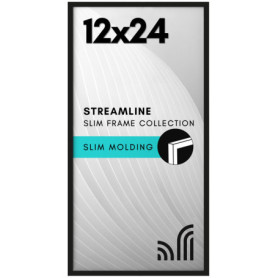 Cadre Photo Noir Americanflat 30,5 x 61 cm avec Plexiglas et Matériel de Suspension