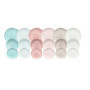 Service de Vaisselle Tognana Pepper en Porcelaine Multicolore pour 6 Personnes - 18 Pièces