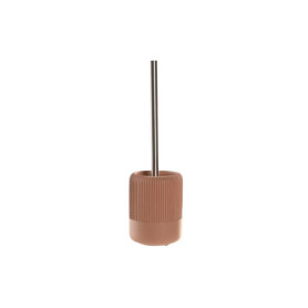 Porte-brosse en ciment inox mat terracotta 11x11x36,5 cm