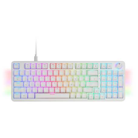 Clavier Mécanique Gaming Mars Gaming MKPRO - RGB Chroma, Switches Hot-Swap, Blanc