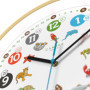 Horloge Murale Silencieuse pour Enfant Cander Berlin - Motif Animaux en Bois 30,5 cm