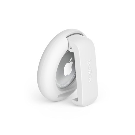 Anneau de Protection avec Pince pour AirTag Apple - Blanc
