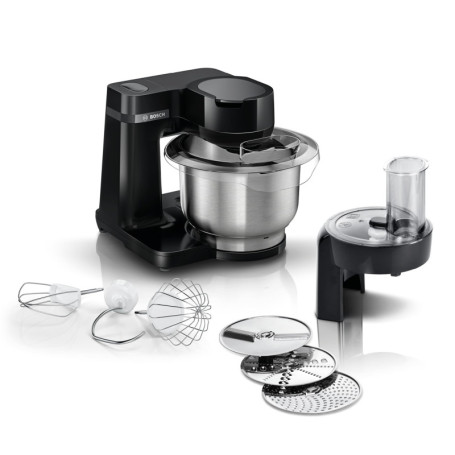 Robot de cuisine Bosch MUM Serie 2, 700 W, bol inox 3,8 L, noir