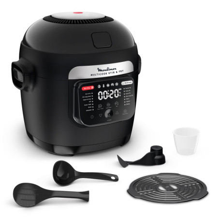 Moulinex Multicook Stir&Fry - Multicuiseur et Air Fryer avec Pale de Mélange Automatique