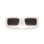 Lunettes de soleil Prada PR 06YS - Style Rectangulaire Blanc et Orange pour Homme
