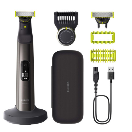Philips OneBlade Pro 360 - Tondeuse à barbe et rasoir hybride pour visage et corps