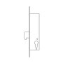 Serrure Monopoint Tesa Assa Abloy à Levier Basculant pour Profils Métalliques Inoxydables
