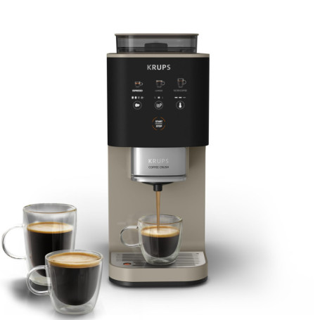 KRUPS Coffee Crush Extra - Machine à café à grains ultra compacte couleur chaï