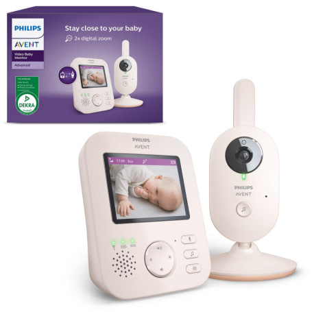 Philips Avent Babyphone Vidéo SCD881/26 - Sécurisé, Vision Nocturne, Audio Bidirectionnel