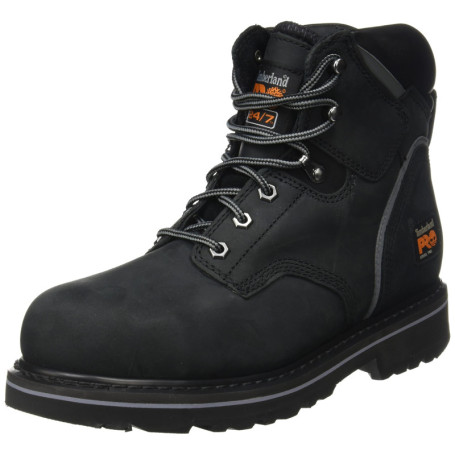Bottes de sécurité Timberland 6 In Pit Boss pour homme - Cuir noir