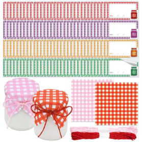 Lot de 128 Napperons en Papier Vintage avec Étiquettes Autocollantes