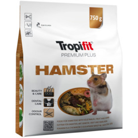 Nourriture Complète Premium pour Hamsters - 750g avec Fruits et Légumes