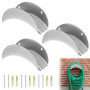 Support de Tuyau Mural QWORK en Fer - Lot de 3 pour Tuyaux de Jardin