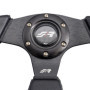 Volant Sport Simoni Racing X2330PUN/P en Eco-Cuir Noir - 330mm