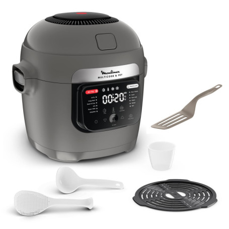 Moulinex Multicook Fry - Multicuiseur et Air Fryer 6L avec 12 Programmes