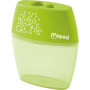Lot de 2 Taille-crayons Shaker Maped - Ergonomiques Bleu et Vert