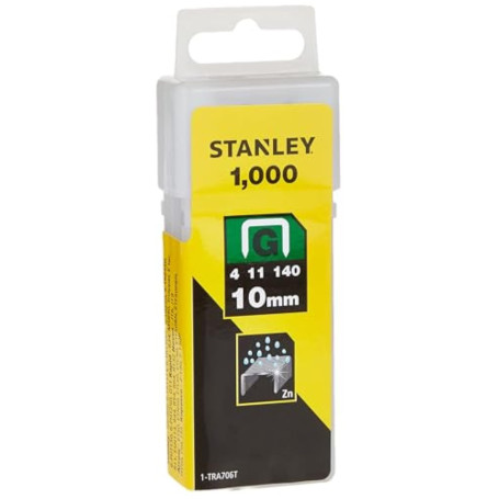 Agrafes Stanley Type G 10 mm - Boîte de 1000 pièces Multicolores