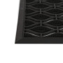 Paillasson en Caoutchouc Antidérapant Relaxdays - 45 x 75 cm, Noir