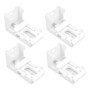 Supports à Ressort OTOTEC pour Stores Romains - Lot de 4 Fixations Blanches