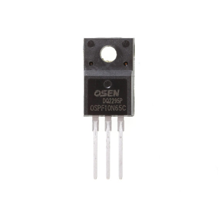Pack de 10 Transistors MOSFET N-Channel 10N65 650V 10A TO-220F