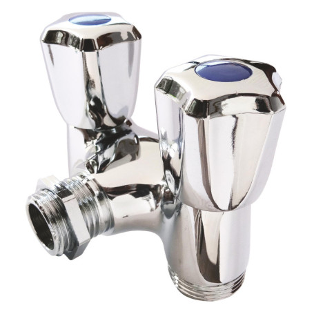 Robinet à Clapet Double Sorties M1/2" Somatherm pour Machine à Laver
