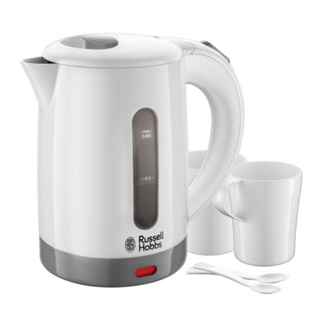 Bouilloire Électrique de Voyage Russell Hobbs avec Tasses et Cuillères