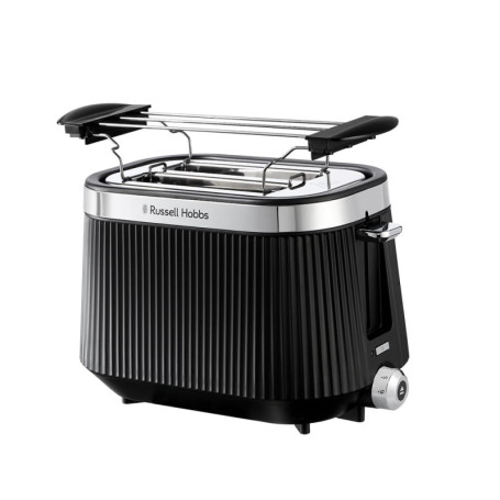 Grille-Pain Russell Hobbs Brontë Noir pour 2 Tranches avec Fonctions Avancées