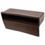 Embout Monolatte 63x12 mm en Plastique pour Sommier en Bois - Marron Foncé