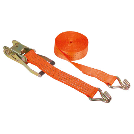 Sangle Arrim à Cliquet Kerbl Works - 2 pièces Orange 50 mm x 4 m