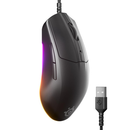 SteelSeries Rival 3 Gen 2 - Souris Gaming Ultra Précise 8500 DPI avec Éclairage RGB