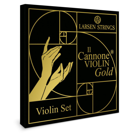 Jeu de 4 cordes Larsen Il Cannone Gold pour Violon 4/4