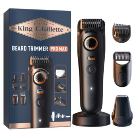 Tondeuse à Barbe King C. Gillette PRO MAX Sans Fil avec 40 Réglages