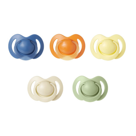 Lot de 5 tétines orthodontiques en silicone Nuby pour bébés 18-36 mois